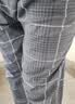 猫人男士睡裤男纯棉新款时尚格纹休闲宽松家居服深灰格XL 实拍图