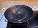 王源吉铁锅炒锅双耳老式家用圆底苏锅王无涂层龟纹大肚炒菜锅铸铁锅32cm 实拍图
