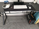 皆客电脑桌台式电竞桌子双人游戏桌椅家用办公桌书桌工作台学习写字桌 破价福利-【黑碳纤维+黑架】-140*60 实拍图