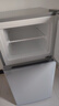 美的（Midea）112L两门小冰箱灰色双温小冰箱迷你家用宿舍租房灵活摆放节能低音深冷速冻 BCD-112CM 实拍图