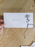 天色玫瑰书签贺卡高级感谢卡片新年情人节礼物生日手写明信片伴手礼 教师节TS-6123 Thank you 银色 实拍图