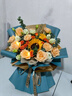 艾斯维娜鲜花速递向日葵混搭花束生日礼物全国同城配送 向日葵香槟韩式花束 实拍图