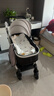 ANGI BABY婴儿推车可坐可躺婴儿车轻便折叠新生儿减震高景观双向儿童手推车 顶配月光银【一键收车+PU橡胶轮] 实拍图