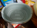 全适沥水篮双层大号沥水架漏转圆形滤水盆洗菜盆厨房洗菜篮水果篮蓝色 实拍图