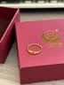 中国黄金（CHINA GOLD）黄金心心相恋戒指足金爱心甜美活口指环女戒送女友老婆女神节礼物 足金心心相恋戒指【约1.25g】 实拍图