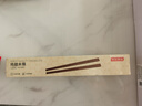 京东京造 筷子 家用食品接触级餐具实木防滑鸡翅木原木【无漆无蜡】10双装 实拍图