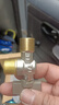 科固（KEGOO）大流量角阀燃气热水器球阀4分 三角阀黄铜脚阀冷热通用2支装K6006 实拍图