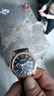 【网红爆款】商务腕表石英运动表休闲皮带男女手表 黑色 实拍图