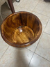 川柏香实木泡脚桶木桶洗脚盆木桶家用足浴桶泡脚木质香柏木碳化木制脚盆 26cm 【高温碳化按摩】+艾草60包 实拍图