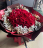 幽客玉品情人节鲜花速递红玫瑰花束表白送女友老婆生日礼物全国同城配送 52朵香槟玫瑰花束 实拍图