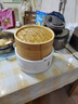 olayks立时 竹笼电蒸锅 竹木蒸笼蒸锅 早餐机多功能锅 速热家用包子可定时预约保温智能升级款 3层 实拍图