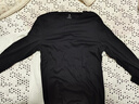 京东京造【液氨抗皱】t恤男男士t恤纯棉白小T衣服长袖 黑色 2XL 实拍图