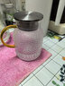 富光耐热玻璃凉水壶大容量家用果汁杯花茶杯茶壶冷水壶锤纹壶1200ML 实拍图