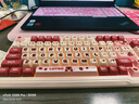 迪士尼草莓熊蓝牙无线键盘三模有线粉色静音键盘鼠标套装高颜值女生办公键鼠打字游戏电脑笔记本IPad通用 草莓熊三模RGB键盘+升级磁吸太空舱双模鼠标 实拍图