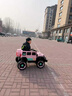 萌娃宝贝（PRETTY BABY）牧马人儿童电动车大号四轮双人宝宝越野车可坐大人带小孩亲子童车 旗舰粉+软座+发光软轮+电子助力+液压减震+12V15A电瓶 实拍图