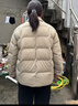 坦博尔轻薄羽绒服女短款翻领宽松舒适衬衫式女士外套330226D 青木棕165 实拍图