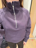 lululemon丨Scuba 女士超宽松款烟囱领卫衣*拉绒 LW3IFSS 大气紫/银 M /L 实拍图
