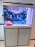 森森（SUNSUN）大型鱼缸底过滤水族箱客厅家用落地玻璃生态金鱼缸 超白款升级底滤 1米长35cm宽（黑白可选） 实拍图