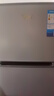 美的（Midea）112L两门小冰箱灰色双温小冰箱迷你家用宿舍租房灵活摆放节能低音深冷速冻 BCD-112CM 实拍图