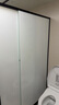 箭牌（ARROW）淋浴房玻璃隔断干湿分离浴屏浴房家用简易一字型卫生间浴室极窄 【黑/灰】1.6-1.69双阻尼缓冲【极窄不锈钢】 晒单实拍图