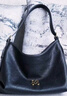 OMI欧米真皮hobo包腋下包女斜挎包轻奢通勤单肩托特包新年情人节礼物 深邃黑(大号) 实拍图