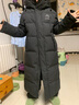 鸭鸭（YAYA）王一博同款冰壳系列户外极寒羽绒服男士新款长款情侣加厚女外套 青光黑色 M /170(建议115-135斤) 实拍图
