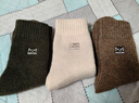 猫人3双装35%羊毛袜子男士袜子男冬季加厚保暖袜男毛圈袜睡眠袜男 实拍图