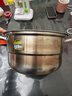炊大皇304不锈钢双层蒸锅家用复合底汤锅蒸馒头包子可视可立高拱盖28cm 实拍图