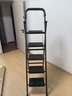 曙亮梯子家用 室内五步梯 碳钢加厚摸高3.4米合梯人字梯 实拍图
