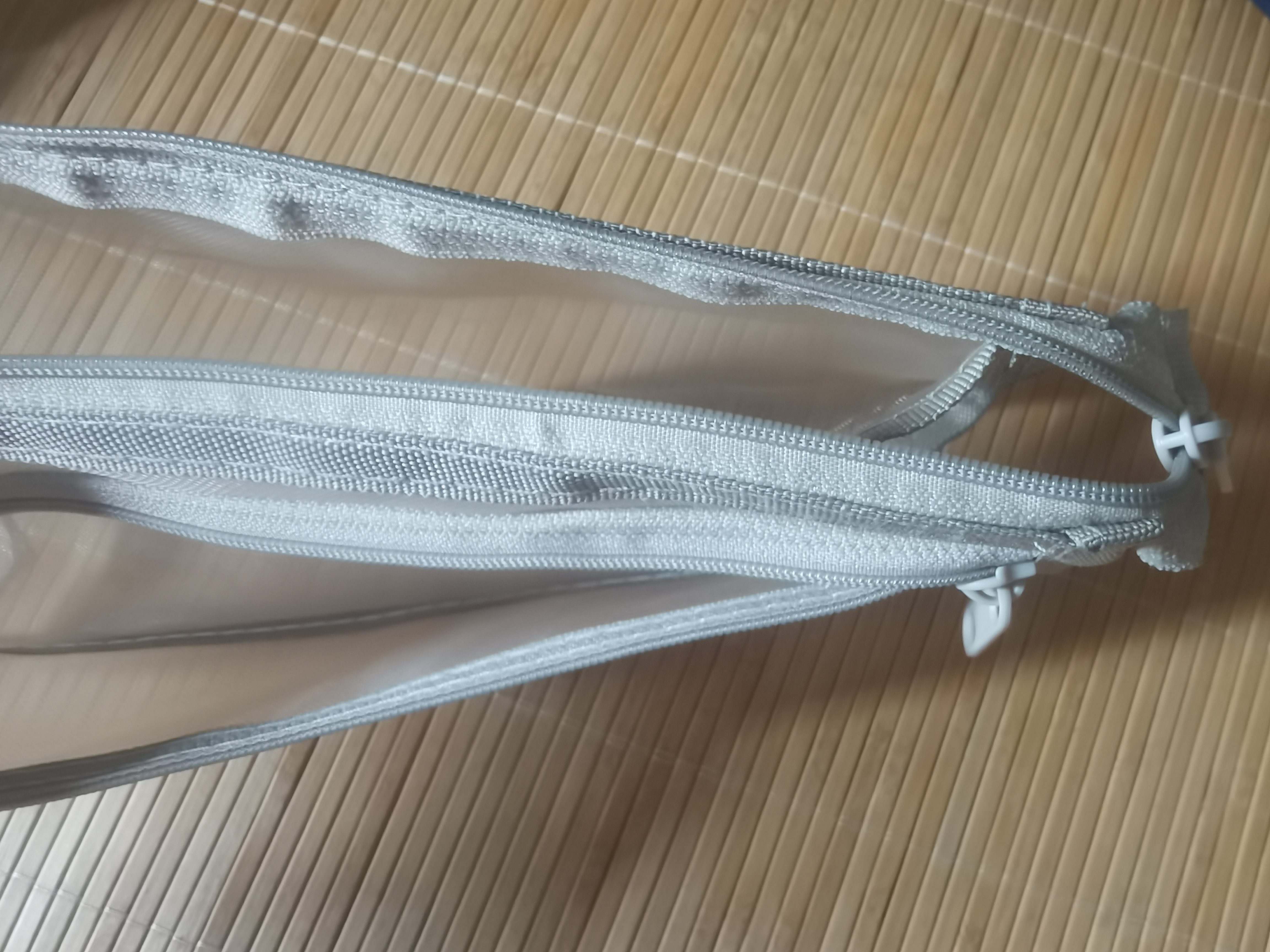网纱莫兰迪书皮书套ins简约透明双层大容量文具学生考试拉链收纳袋 立体网纱笔袋-1个装【秒杀中】 实拍图