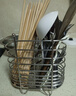 美厨（MAXCOOK）筷子架筷子筒 不锈钢筷子置物架筷笼桶沥水防霉收纳盒两格MCWA205 实拍图