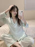 缪黛 MAULTIAY卡通波点睡衣女款2026新款冰丝短袖高级感学生三件套家居服可外穿 蒂芙尼【短袖+短裤】 无头绳 M 女款M【建议90-100斤】 实拍图