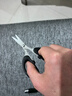 钓鱼剪刀办公家用缝纫剪纸刀不锈钢手工刀剪刀便携式学生用品剪子 黑色不锈钢剪刀 1个装活动款【中号】 实拍图