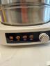 小熊（Bear）0涂层电火锅火锅专用锅电锅家用4-6个人不粘分体式可拆洗多功能蒸煮一体不锈钢电煮锅4L火锅锅40S1 实拍图