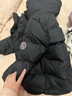 保姆鹅  【风墙】儿童羽绒服宝宝中长款护脸加厚外套保暖童装[NG2664] 炭黑 130 实拍图