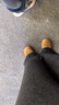百丽厚底保暖毛毛鞋女冬季二层牛皮复古勃肯鞋JD009DM5 棕单里 37 实拍图