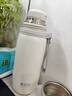 哈尔斯保温杯大容量316不锈钢水杯外出便携带盖泡茶水壶送男女生日礼物 白色【316L内胆+内附茶隔】650ml 实拍图