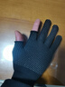 垂钓户外骑行快递外卖专用防滑手套露二指耐磨可触屏男女通用 黑色【1双】 实拍图