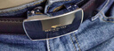 七匹狼（SEPTWOLVES）皮带男真皮自动扣内穿式男士腰带牛皮纯休闲商务时尚青年新款内扣 经典银色内穿式【双面真牛皮】 实拍图