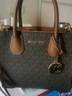 MICHAEL KORS新年礼物奢侈品MK女士包包MERCER手提斜挎风琴包中号深棕/橡果棕 实拍图