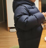 保姆鹅  【风墙】儿童羽绒服宝宝中长款护脸加厚外套保暖童装[NG2664] 海军蓝 130 实拍图