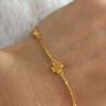 周六福小甜花黄金手链女足金999新年生日礼物A0710814 约2.44g 16+3cm 实拍图