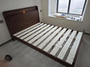 京东京造悦枫实木床 天然橡胶木 双人床胡桃色1.5×2米 邦尼尔床垫套装 实拍图