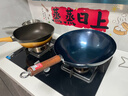 臻三环章丘铁锅炒锅手工锻打铁锅无涂层不易粘锅炒菜锅厨房好物一环轻音 加深款古法烤蓝 34cm 实拍图