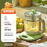 小熊（Bear）养生壶烧水壶恒温煮茶壶多档保温烧水炖煮壶一体多功能电热水壶花茶壶办公室玻璃烧水养生壶0胶水 YSH-B18T1【配实用滤网+蛋架】 1.5L 绿色 实拍图
