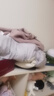 雪中飞秋冬新款亲子款【鹅绒】时尚经典短款泡芙鹅绒羽绒服侧插袋防寒 米白|8011-3350F L 165/88A 实拍图