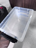 SPACEXPERT 衣物收纳箱塑料整理箱车载储物箱20L透明 1个装 带提手 实拍图
