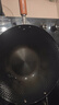 神田炒锅老式铁锅窒化熟铁日本进口炒菜锅物理无涂层不生锈 33cm 带盖 实拍图