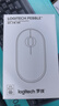罗技（Logitech）时尚系列 PEBBLE鼠标 无线蓝牙鼠标 办公静音鼠标 女性鼠标对称鼠标 鹅卵石造型 石墨黑 实拍图
