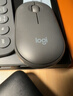 罗技（Logitech）时尚系列 PEBBLE鼠标 无线蓝牙鼠标 办公静音鼠标 女性鼠标对称鼠标 鹅卵石造型 石墨黑 实拍图